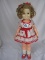 All original Ideal Shirley Temple 1972 doll 41cm, SU&C dress, s/ shoes undi