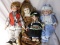 Eleven Artist porcelain dolls:- includes Coca-Cola Franklin Mint Danny & Me