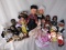 Mixed box miniature dolls includes:- English HP, brown HP, vinyl, regional,