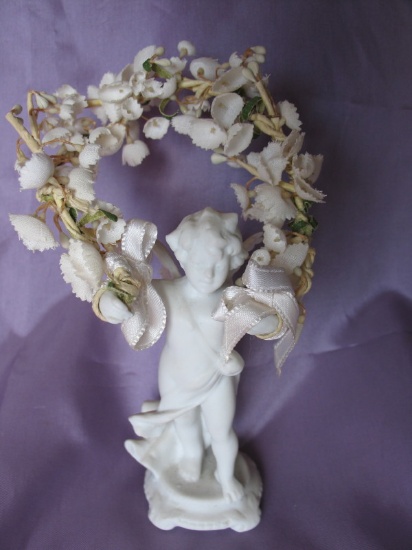 Mixed Figurines & more:- Vintage girl salt shaker 12.5cm in night gown and