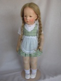 Swivel head 1930s Kathe Kruse Doll V111 with single back head seam 20