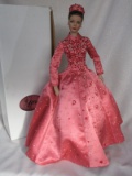 Robert Tonner Tyler Wentworth doll 38cm. Pink satin beaded evening gown wit