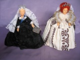 Eight Peggy Nisbet 1970-80s dolls:- P/407-408 Princess Anne wedding / Mark