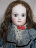 Pale pressed bisque c1878 Jumeau Premiere Bebe 19