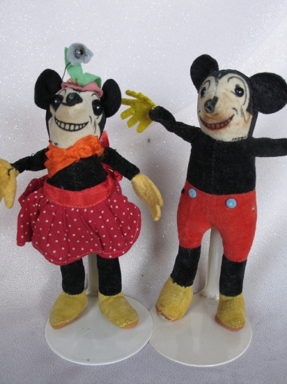 Scarce Dean's Ragbook 1933 Mickey Mouse & Minnie Mouse all original 7" (18c