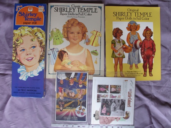 Vintage Shirley Temple collectables:- 1976 ST Whitman boxed paper doll 24cm