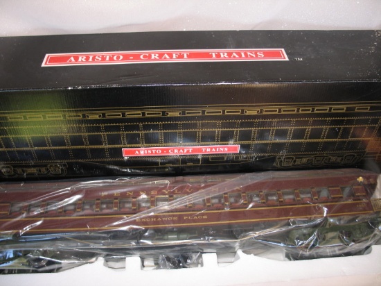 Six boxed craft train US Aristo Heavyweight "Pennsylvania" Passenger Cars,