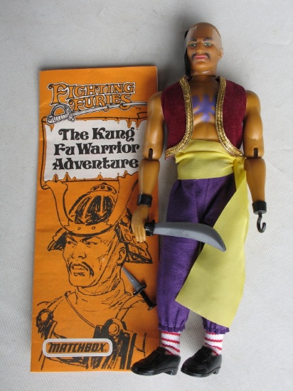 Matchbox 1973 'Fighting Furies':- Kung Fu Warrior unplayed with sword, dagg