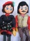 Two 1970s Carter - Wood dolls Honey & Harry engaged couple. All original pa