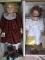 Three MIB porcelain dolls:- artist Georgetown 48cm Elizabeth Wedding Day, P