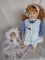 Four dolls:- Gotz modell 56cm child 47cm. Kestner Hilda 38cm reproduction b