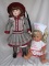 Two Dolls:- Zapf Baby Doc 38cm AND Megan Franklin Mint Coca-Cola 1995 porce