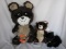 Eight Bears:- includes 2x Daiken Misha 1980 Olympic mascots 43cm/28cm, two
