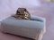 Ladies dress ring 10K yellow Gold, stamped 10K. Large 5.94ct Smoky Quartz r