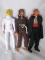 Three Mego 'Horror' 1970s action figures 20cm. Dracula, Mummy and Wolfman,