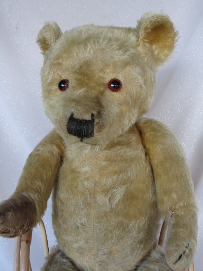 Scarce Joy Toys 1930 bear 26" (66cm). Fully jointed with rare swivel head,