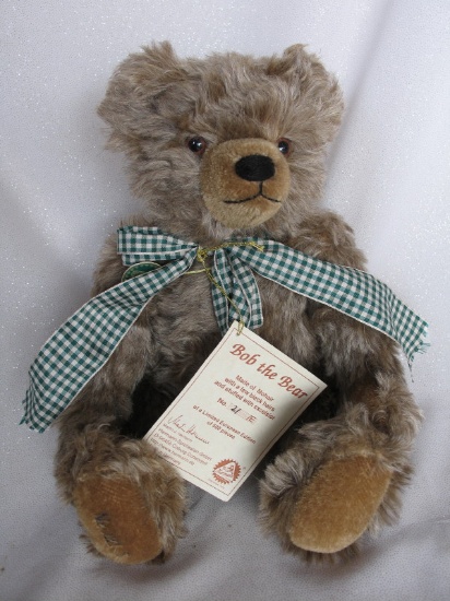 German Hermann-Spielwaren LE21/500 'Bob The bear' tipped brown mohair. Engl