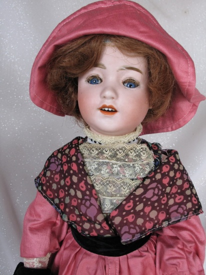 Scarce Gebruder Heubach 'Santa' bisque doll 20" (51cm) for Hamburger & Co,
