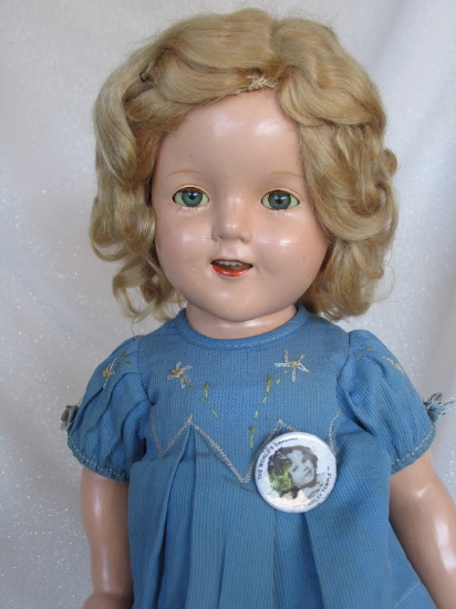 Composition 1935 Ideal Shirley Temple 'Curly Top'18" (46cm). Big C logo and