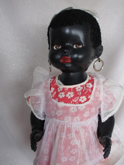 All original Pedigree 'Mandy Lou' walker 21" (53cm) 1955 black hard plastic