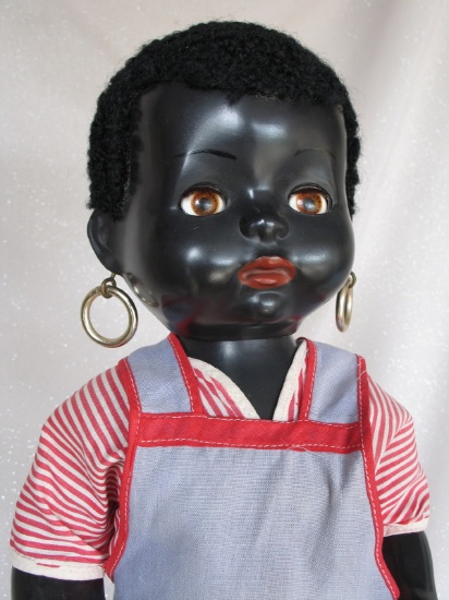 All original Pedigree 'Dixie Walker' 21" (53cm) 1955 black hard plastic wit