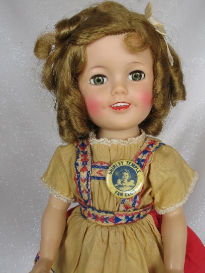 Vinyl 1960 Ideal Shirley Temple 'Heidi' 17" (43m). Twinkle sleep eyes and r