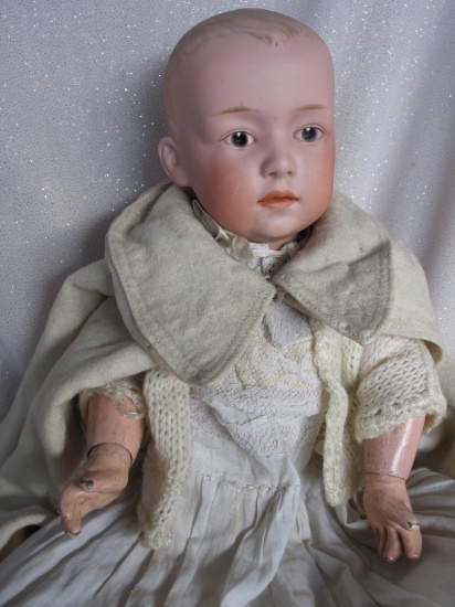 German Gebruder Heubach 6896 child 14" (36cm) socket head with incised "5 /