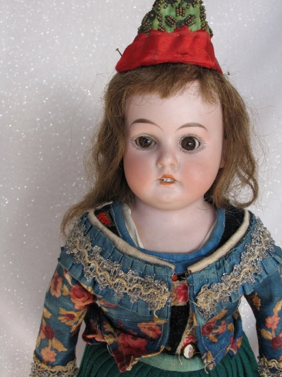 Folklore Armand Marseille 3200 turned shoulder head 1900s bisque child 15"