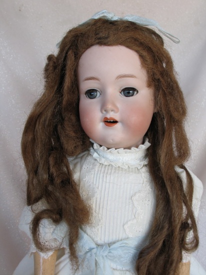 German bisque Armand Marseille 'Walker' 390 doll 22" (56cm). Blue glass sle