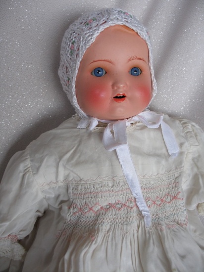 German Armand Marseille 696 Baby 20” (51cm) 1930 flange head sprayed bisque