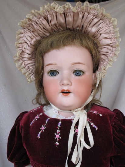 Companion Armand Marseille 390 'Dolly Face' 31" (79cm). Open red pink mouth