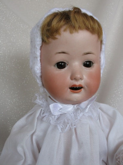 Bisque Ernst Heubach 267 Baby bisque doll, 17" (43cm). Three neck hairline