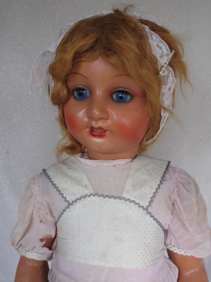 All original Italian 'Walking' Girl 36" (91cm). Hard plastic composite swiv
