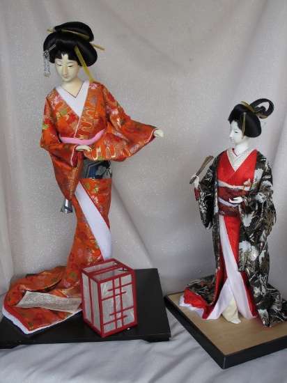 Thirty Seven (37) vintage ex museum dolls 10cm-56cm. Includes Japanese Geis