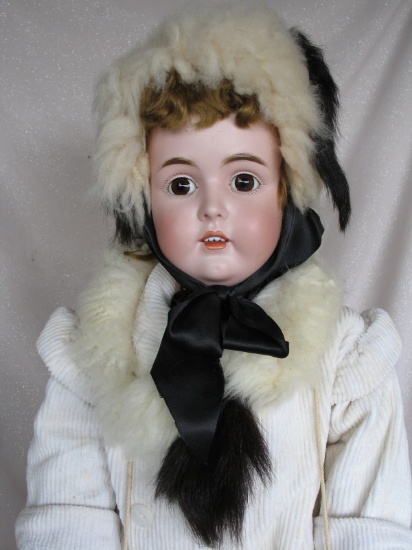 Character J. D. Kestner 171 Child 32" (80cm) c1900. Brown glass sleep eyes,