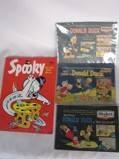 Three scarce 1964 Mobil Walt Disney comics ALSO Rosnock Australia Spooky co