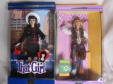 Five NRFB Mattel dolls:- CE 2000 Peace & Love 70s, CE 2002 LE That Girl, CE