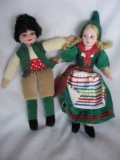 Mixed 22 dolls:- includes Norah Wellings cloth boy / girl 22cm. Vinyl HK Fa