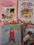 Seven vintage Kids Books. Three Noddy / You Funny Little Noddy 1955 / Goes