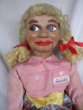 All original L.J. Sterne Geraldine Gee 1960s Ventriloquist doll. Gerry Gee’