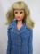 Mattel Barbie 1965 Francie straight leg #1140. Blonde shoulder flip hair an