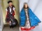Nine 70s Peggy Nisbet dolls:- K/Henry 11 instate robes H562, LE60 K/William