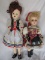 Two vintage HP dolls:- Arranbee Teen fashion 1950s marked 210 straight legs