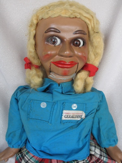 Composition L.J. Sterne 'Flirty' Geraldine Gee 1960s Ventriloquist doll. Ge