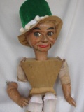 Naked L.J. Sterne Gerry Gee 1960s Ventriloquist doll. Gerry Gee with brown