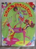 Six uncut vintage Whitman fashion Paper Doll books. Rock Flowers 1972, Barb