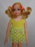 Mattel Barbie 1970 Living Skipper #1117. All original, blonde pigtails, ora