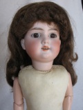 Naked Armand Marseille 390 bisque doll 47cm. Brown glass fixed eyes, left e