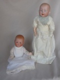 Two German bisque dolls:- Gebruder Knoch 