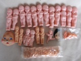 English pink HP Frozen Kleeware Babies. Naked twelve x 9cm, six x 6.5cm. AN